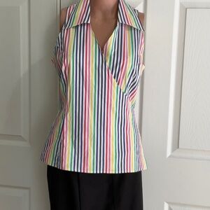 LILLY PULITZER WRAP SLEEVELESS TOP NWOT